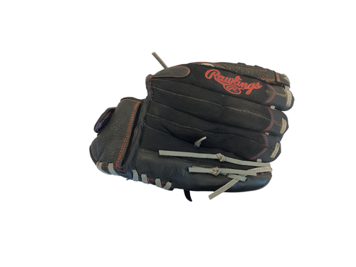 Vist Large View of Product Image Which is Used Rawlings FASTBACK BB/SB Glove LH Throw Black 14"