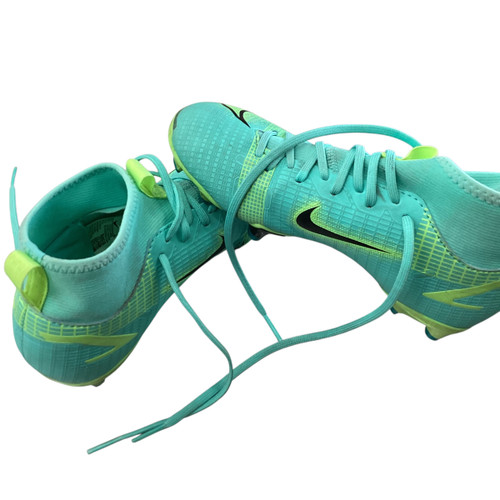 Vist Large View of Product Image Which is Used Nike Soccer Cleats Teal Junior 01