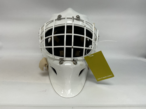 Vist Large View of Product Image Which is Used WALL PRO ACTIVE Senior Goalie Helmet/Mask White One Size