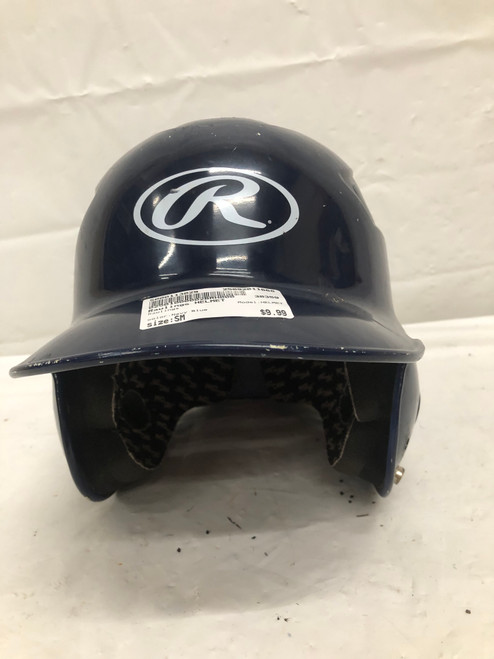Vist Large View of Product Image Which is Used Rawlings HELMET Batting Helmet No Mask Navy Blue SM