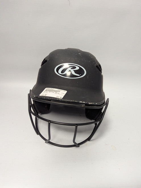 Vist Large View of Product Image Which is Used Rawlings R16S-REVB Batting Helmet w/Mask Black SM