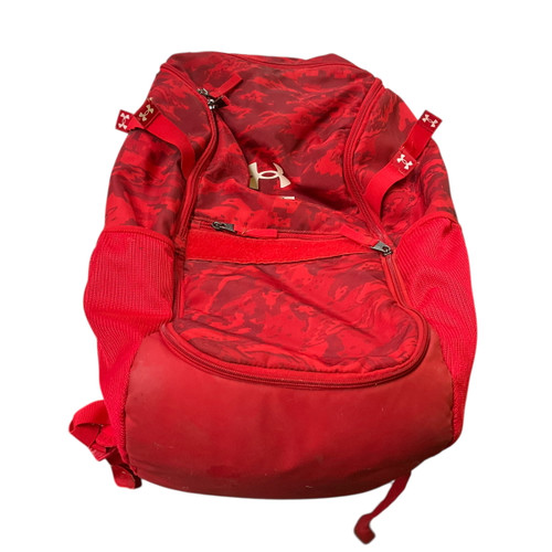 Vist Large View of Product Image Which is Used Under Armour BASEBALL BAT BACKPACK BB/SB Player Backpack Red