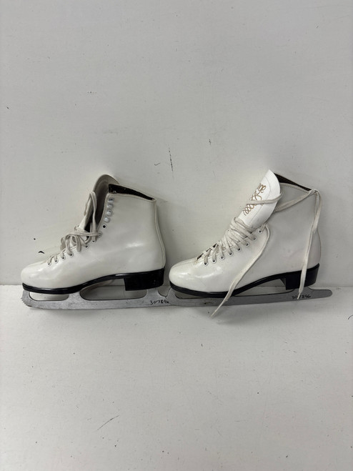 Vist Large View of Product Image Which is Used Lange CLASSIC WomensFigure Skate White Senior 8