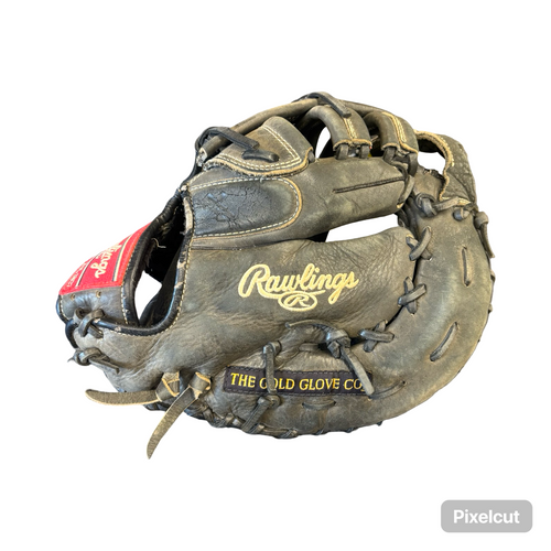 Vist Large View of Product Image Which is Used Rawlings GAMER BB/SB First Base LH Throw Black 13"