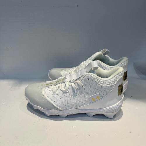 Vist Large View of Product Image Which is Used Under Armour UA HARPER 9 RM BB/SB Cleats White Senior 8.5