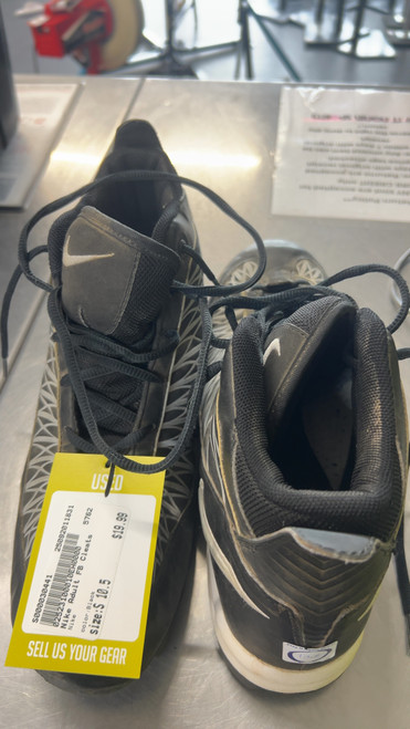 Vist Large View of Product Image Which is Used Nike Adult FB Cleats Black Senior 10.5