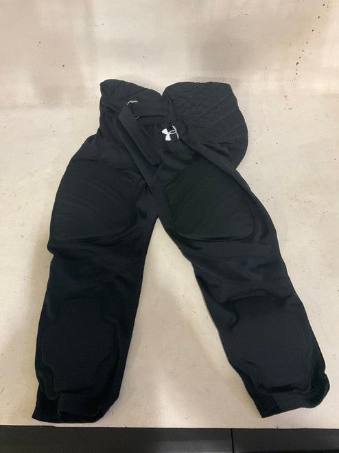 Vist Large View of Product Image Which is Used Under Armour Youth FB Integrated Pants Black MD