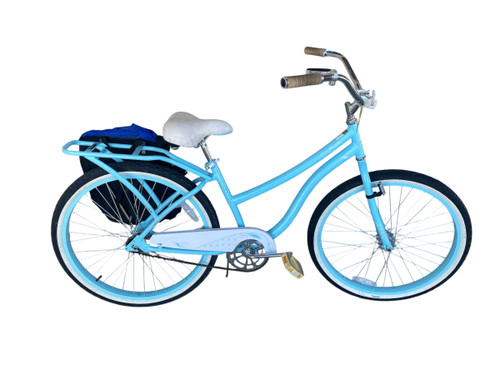 Vist Large View of Product Image Which is Used Huffy MARIETTE Cruiser Bike Womens Carolina Blue 15-16" - SM  Frame