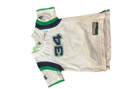 Vist Large View of Product Image Which is Used Shaq SHAQ FOOTBALL JERSEY S.S. Spirit Wear Y White SM