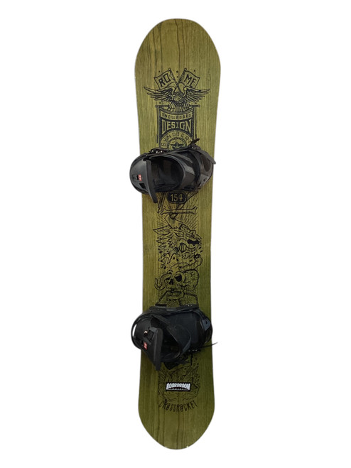 Vist Large View of Product Image Which is Used Rome CROSSROCKET Mens Board/Bindings Brown 154 cm