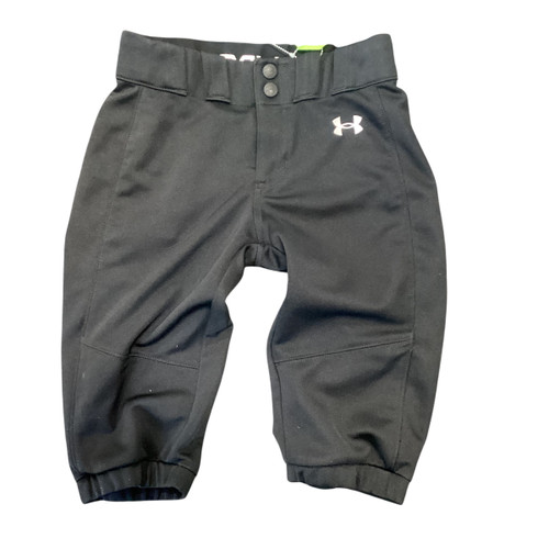 Vist Large View of Product Image Which is Used Under Armour SOFTBALL PANTS BB/SB Pant Girls Black SM