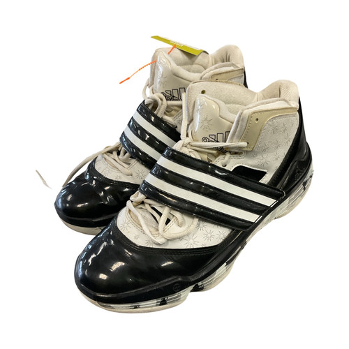 Vist Large View of Product Image Which is Adidas Basketball Shoes M Black Youth 09.5