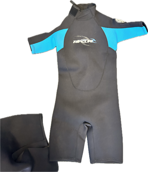 Vist Large View of Product Image Which is Used Rip Curl Junior Spring Suit Black And Royal Blue JR 12