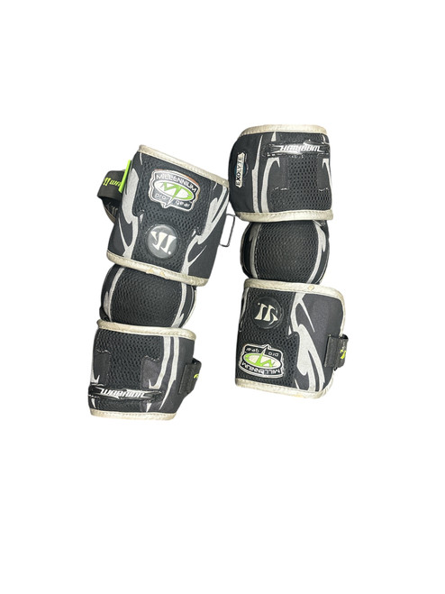 Vist Large View of Product Image Which is Used Warrior VAPOR Lacrosse Arm Pads/Guards Black LG