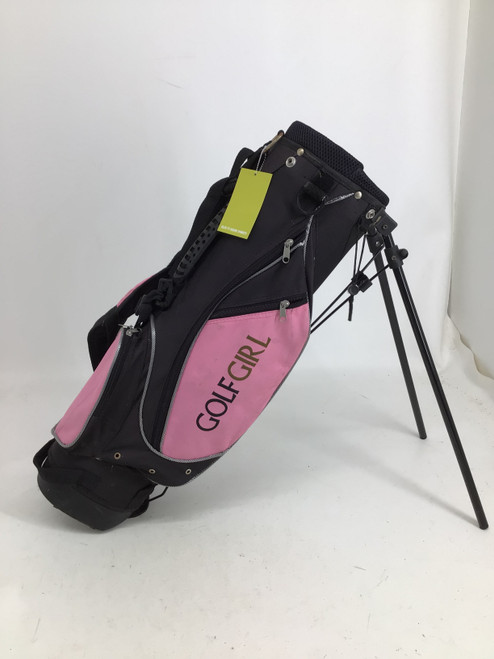 Vist Large View of Product Image Which is Used 4 WAY GOLF GIRL STAND BAG Jr Stand Bag Pink