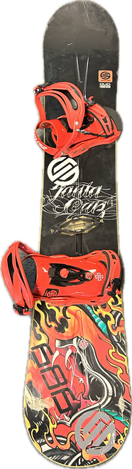 Vist Large View of Product Image Which is Used Santa Cruz DUO Mens Board/Bindings Black 156 cm