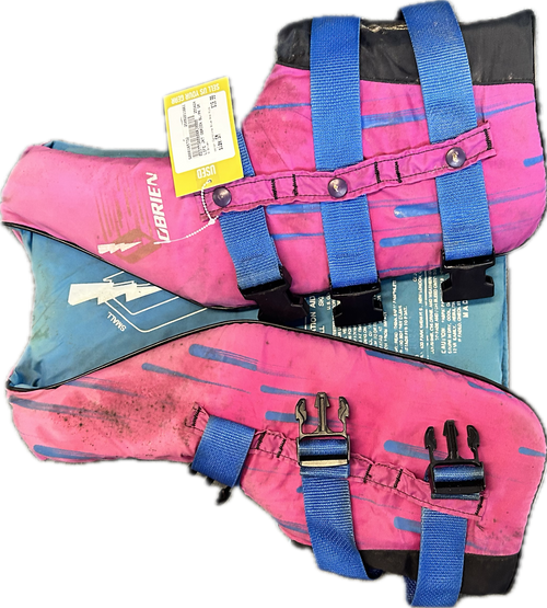 Vist Large View of Product Image Which is Used O'Brien Adult PFD Carolina Blue And Pink SM