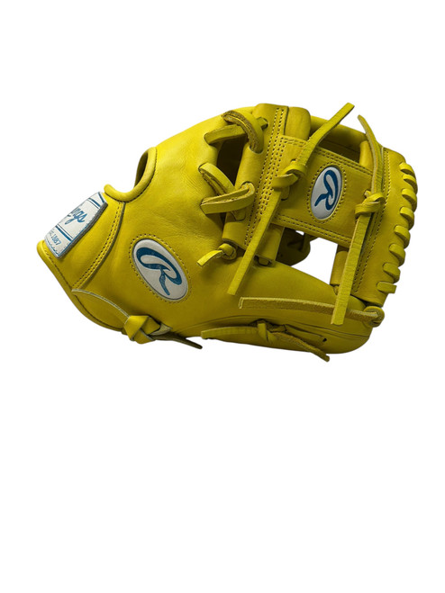 Vist Large View of Product Image Which is New Rawlings PROR204-2Y BB/SB Glove RH Throw Yellow 11 1/2"