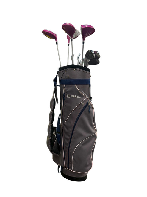 Vist Large View of Product Image Which is Used Wilson HOPE Women’s RH 11 Piece Package Set - Women’s Flex Graphite/Steel Shafts