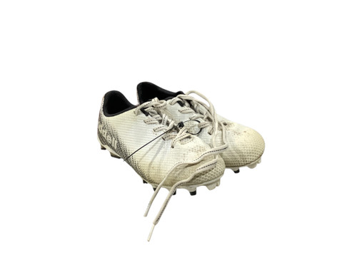 Vist Large View of Product Image Which is Used Riddell Jr FB Cleats White Junior 02