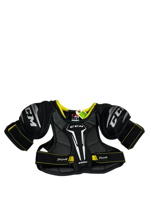Vist Large View of Product Image Which is Used CCM TACKS 9550 Youth Shoulder Pads SM