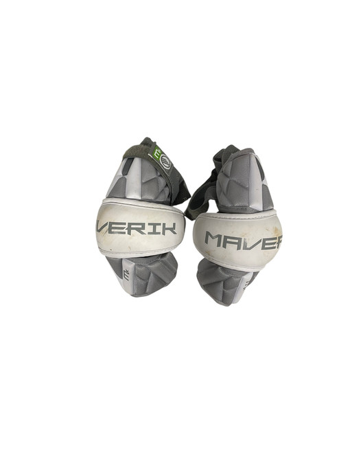 Vist Large View of Product Image Which is Used Maverik EX Lacrosse Arm Pads/Guards White SM