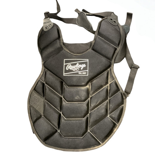 Vist Large View of Product Image Which is Rawlings CHEST PROTECTOR Catchers Chest Protector Black Youth