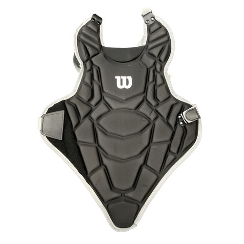 Vist Large View of Product Image Which is Wilson CHEST PROTECTOR Catchers Chest Protector Black Youth