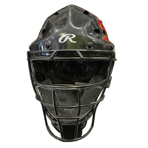 Vist Large View of Product Image Which is Rawlings COOLFLO Catchers Helmet w/Mask Black MD