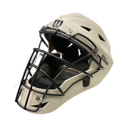 Vist Large View of Product Image Which is Wilson WILSON Catchers Helmet w/Mask Grey XL