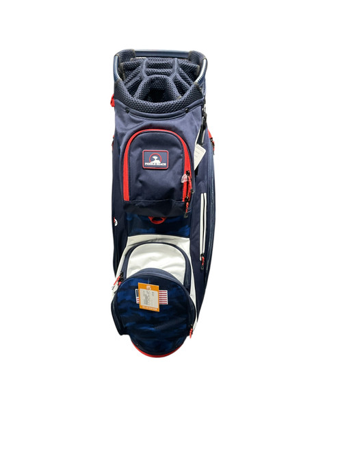 Vist Large View of Product Image Which is Used Sun Mtn PEBBLE BEACH NAVY CART BAG Mens Stand Bag Navy Blue