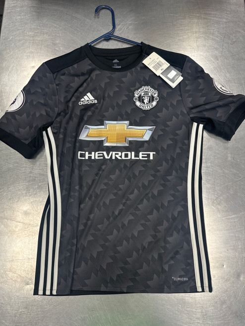 Vist Large View of Product Image Which is NEW Adidas MANCHESTER UNITED IBRAHIMOVIC Soccer Top Yth Black XL