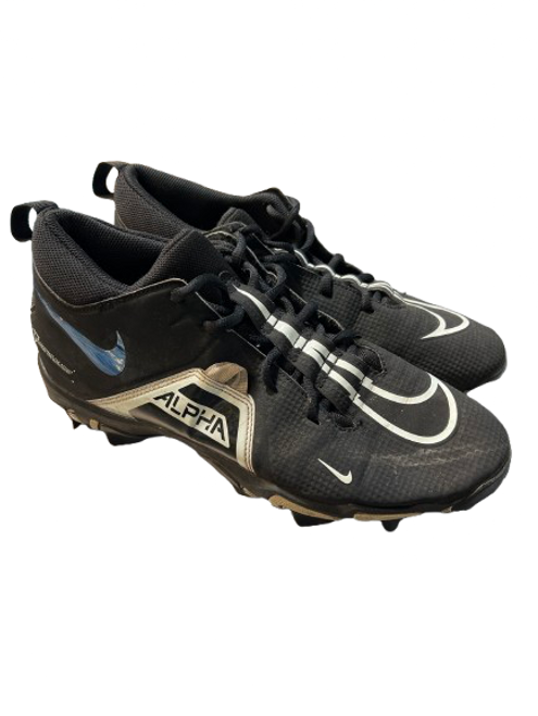 Vist Large View of Product Image Which is Used Nike ALPHA FASTFLEX SZ 10.5 Adult FB Cleats Black Senior 10.5