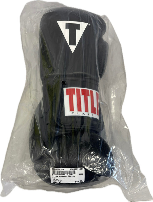 Vist Large View of Product Image Which is Used Title Boxing Gloves Black Senior