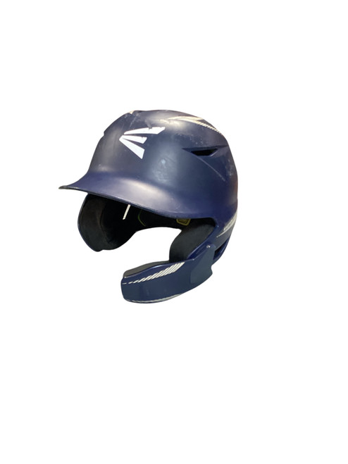 Vist Large View of Product Image Which is Used Easton NAVY HELMET W/ C FLAP Batting Helmet No Mask Navy Blue One Size