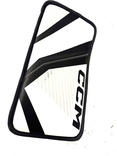 Vist Large View of Product Image Which is Used CCM YTFLEX 3 GOALIE Youth Goalie Blocker White