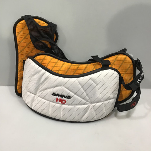 Vist Large View of Product Image Which is Used Brine HD Lacrosse Rib Pads White MD