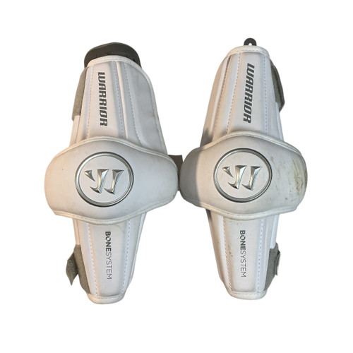 Vist Large View of Product Image Which is Used Warrior BURN Lacrosse Arm Pads/Guards White MD