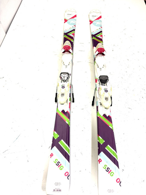 Vist Large View of Product Image Which is Used Rossignol FUN GIRL Girls DH Ski/Binding White 140 cm