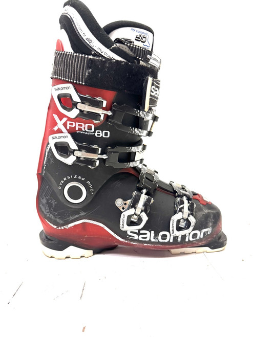 Vist Large View of Product Image Which is Used Salomon PRO80 Mens DH Ski Boot Red 265 MP - M08.5 - W09.5