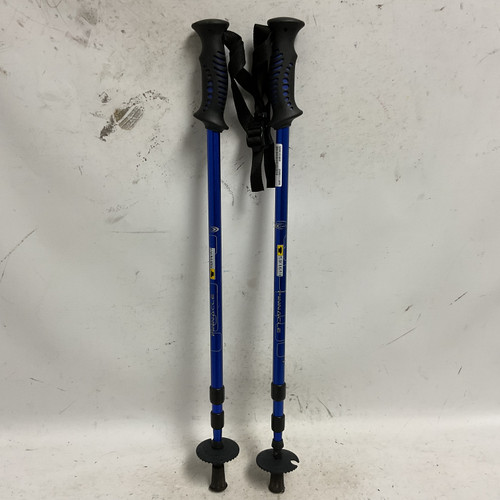 Vist Large View of Product Image Which is Used MOUNTAINSMITH PINNACLE TREKKING POLES Mens XC Ski Poles Royal Blue Snow Shoe Pole