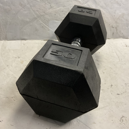 Vist Large View of Product Image Which is Used Hex Dumbbell 50 lb