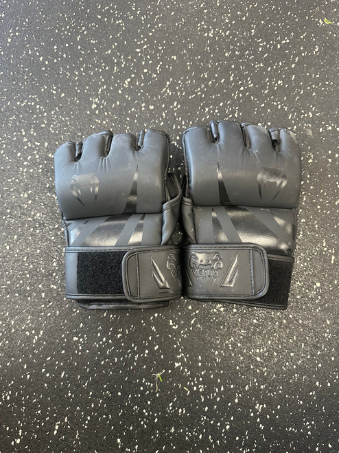 Vist Large View of Product Image Which is Used Venum Martial Arts Gloves Black L/XL
