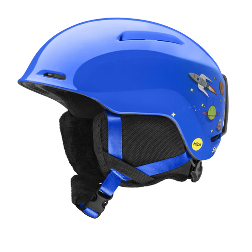 Vist Large View of Product Image Which is New Smith Glide Jr. MIPS 2026 Kids' Snow Helmet Supernova Rockets- XS