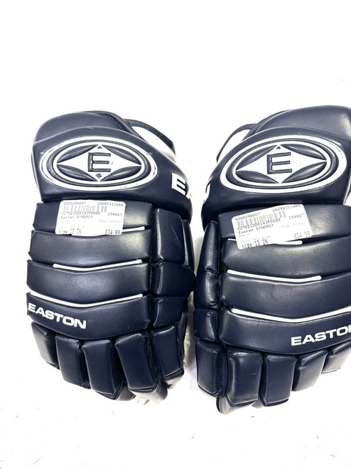 Vist Large View of Product Image Which is Used Easton SYNERGY Senior Gloves Navy Blue 13"