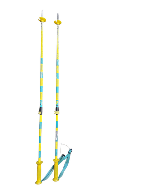 Vist Large View of Product Image Which is Used ADJ 75CM-105CM SKI POLES Boys DH Ski Pole Yellow 105 cm / 42 in