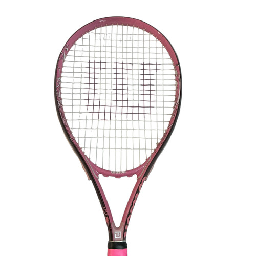 Vist Large View of Product Image Which is Used Wilson HOPE Adult Tennis Racquet Pink 4 1/8"