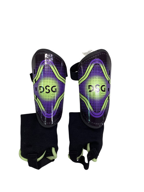 Vist Large View of Product Image Which is Used Dsg Soccer Shin Guards Youth Purple MD