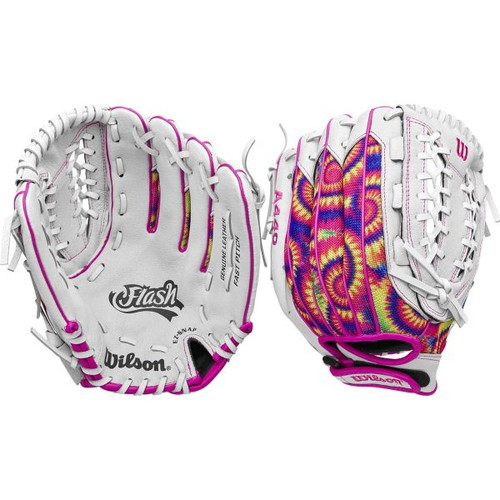 Vist Large View of Product Image Which is New Wilson FLASH RH Throw Fastpitch Gloves None 11 1/2"