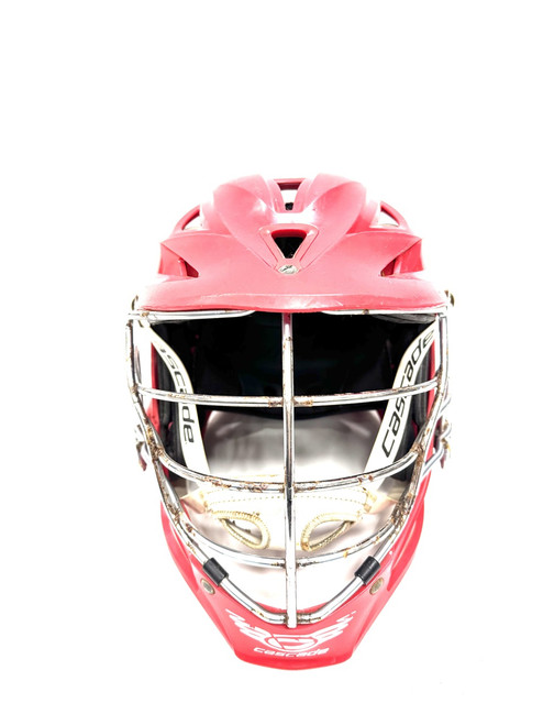 Vist Large View of Product Image Which is Used Cascade R Lacrosse Helmet Red One Size